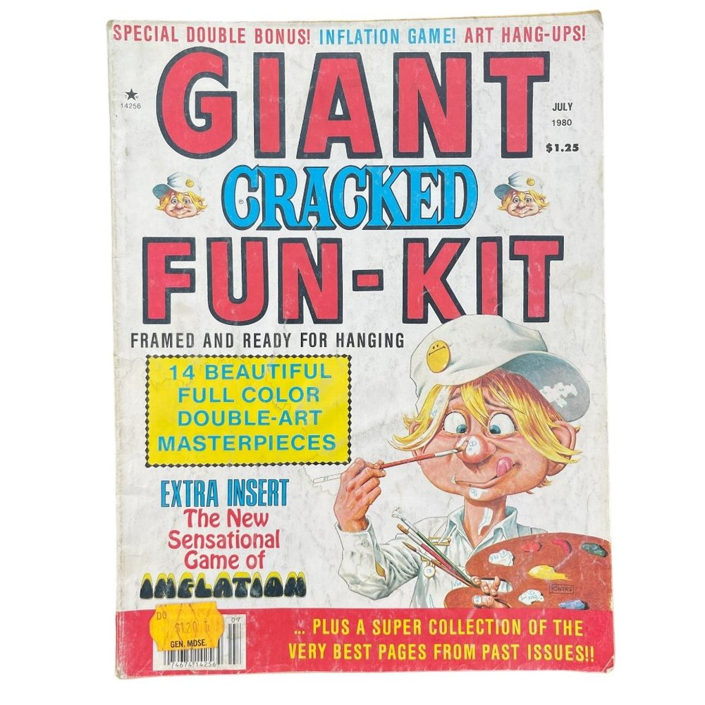Vintage 1980 Giant Cracked Fun Kit‎ Collectible Comedy Satire Comic Book